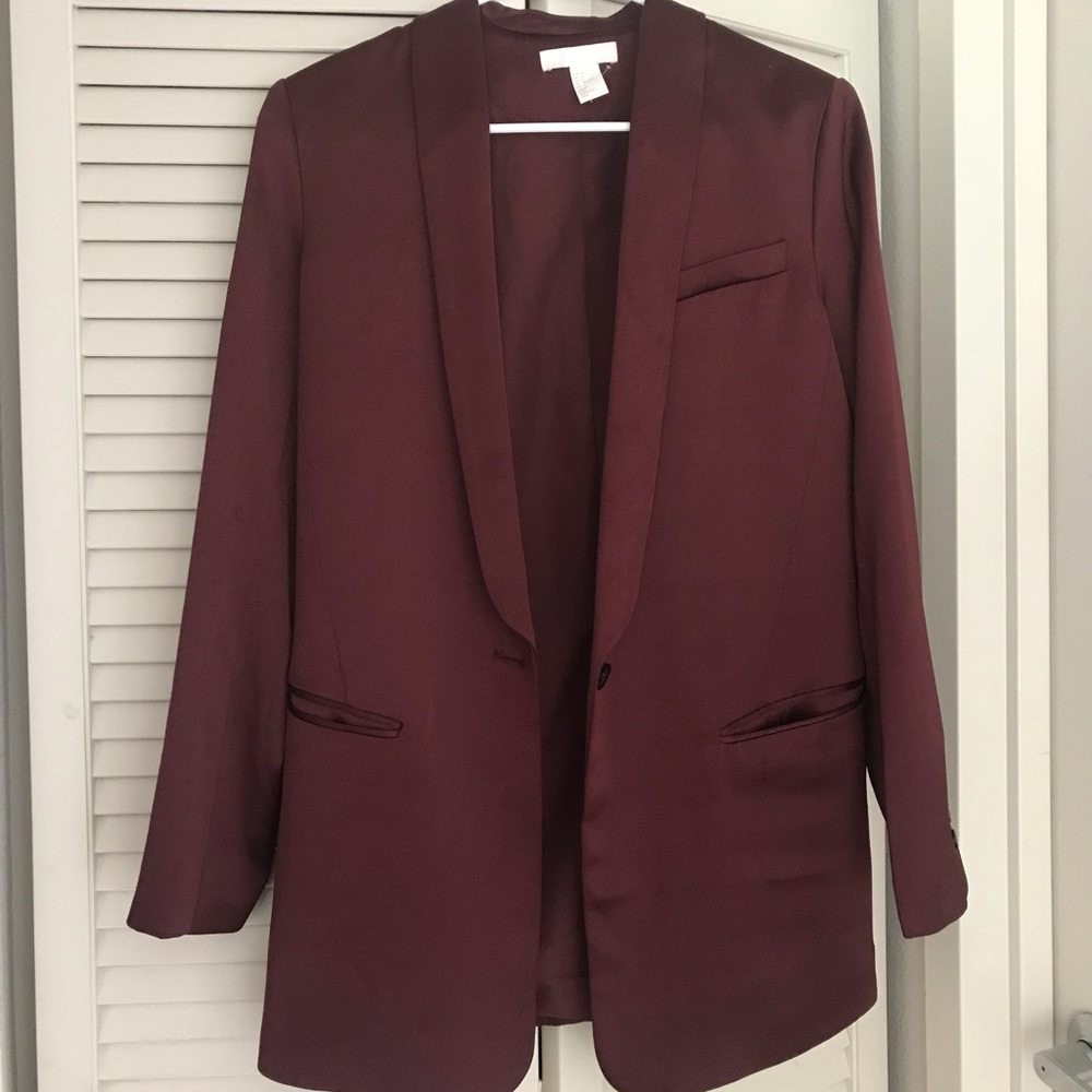 Wine red color Blazer, H&M